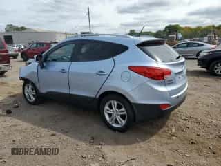 2013 Hyundai Tucson GLS with VIN KM8JU3AC2DU683302, listed as a Copart auction lot 71363164 with 42,199 mi miles and Salvage title. Bid and sale history available at DreamBid. Image 2.