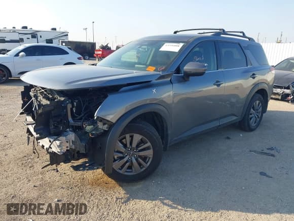 ✅ 2024 Nissan Pathfinder SV • VIN: 5N1DR3BB5RC294946 • Lot: 43226888. Listed on IAAI with 21,167 mi. Free auction sales archive from the USA and detailed vehicle history report at DreamBid. Image 2.
