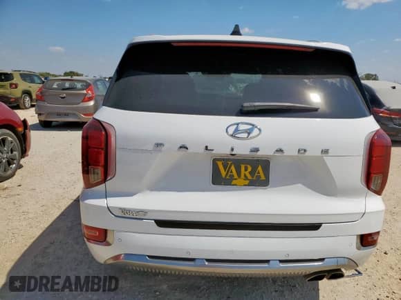 2022 Hyundai Palisade Calligraphy with VIN KM8R74HE0NU420346, listed as a Copart auction lot 84236605 with 56,924 mi miles and Salvage title. Bid and sale history available at DreamBid. Image 6.