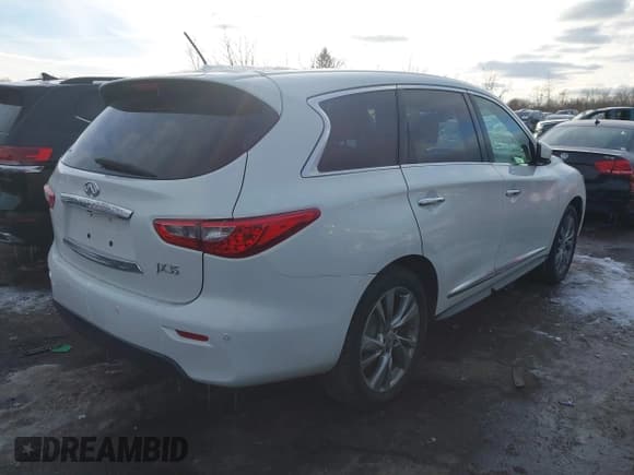 ✅ 2013 Infiniti JX35 • VIN: 5N1AL0MMXDC318894 • Lot: 43829421. Listed on IAAI with 178,076 mi. Free auction sales archive from the USA and detailed vehicle history report at DreamBid. Image 4.