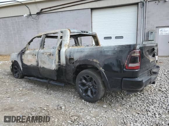 2024 Ram 1500 Limited with VIN 1C6SRFHT9RN128096, listed as a Copart auction lot 60881195 with Not provided miles and Salvage title. Bid and sale history available at DreamBid. Image 2.