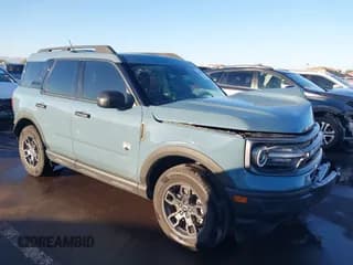 ✅ 2023 Ford Bronco Sport Big Bend • VIN: 3FMCR9B68PRD49809 • Lot: 43600093. Listed on IAAI with 19,884 mi. Free auction sales archive from the USA and detailed vehicle history report at DreamBid. Image 1.