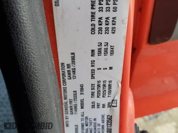 ✅ 2008 Chevrolet Colorado 1LT • VIN: 1GCCS139888133562 • Лот: 88144805. Опубликован ранее на Copart с пробегом Не указан. Бесплатный доступ к архиву аукционных продаж из США и подробный отчёт об истории автомобиля на DreamBid. Изображение 14.