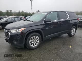 ✅ 2018 Chevrolet Traverse LS • VIN: 1GNERFKW3JJ241991 • Lot: 80624535. Wystawiony na Copart z przebiegiem 98 127 mil. Bezpłatny archiwum sprzedaży aukcyjnych z USA i szczegółowy raport historii pojazdu na DreamBid. Zdjęcie 1.