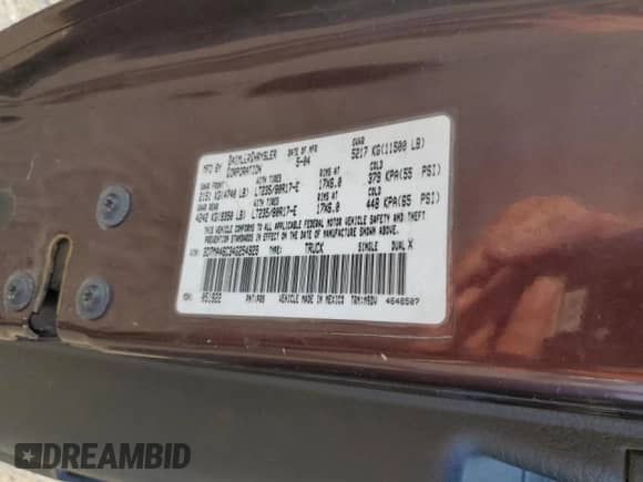 2004 Dodge 3500 SLT z VIN 3D7MA46C34G254929, wystawiony jako Copart lot #42400195 z przebiegiem 152 283 mil mil oraz Szkoda całkowita • Salvage title. Historia ofert i sprzedaży dostępna na DreamBid. Obrazek 14.