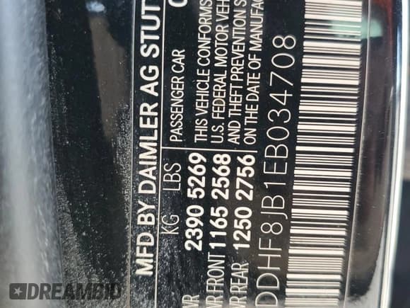 ✅ 2014 Mercedes-Benz E 350 Luxury • VIN: WDDHF8JB1EB034708 • Lot: 85321965. Listed on Copart with 162,508 mi. Free auction sales archive from the USA and detailed vehicle history report at DreamBid. Image 12.