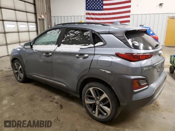 ✅ 2021 Hyundai Kona Limited • VIN: KM8K3CA54MU670785 • Lot: 42510014. Listed on Copart with 33,855 mi. Free auction sales archive from the USA and detailed vehicle history report at DreamBid. Image 2.