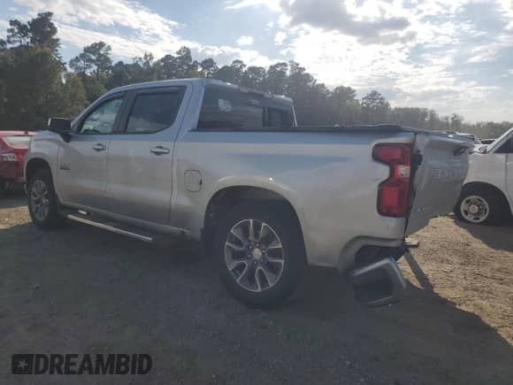 2022 Chevrolet Silverado 1500 LT with VIN 1GCPWCED3NZ107265, listed as a Copart auction lot 85198595 with 55,090 mi miles and Salvage title. Bid and sale history available at DreamBid. Image 2.