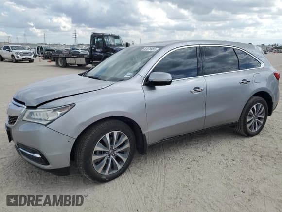 ✅ 2016 Acura MDX Technology • VIN: 5FRYD3H47GB018635 • Лот: 82576905. Опубликован ранее на Copart с пробегом 92 713 миль. Бесплатный доступ к архиву аукционных продаж из США и подробный отчёт об истории автомобиля на DreamBid. Изображение 1.