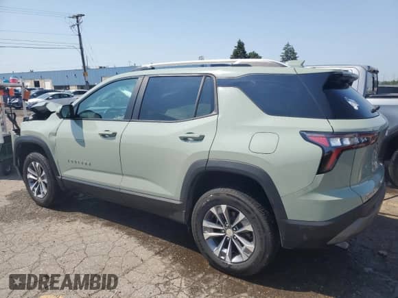 2025 Chevrolet Equinox FWD LT with VIN 3GNAXHEG8SL153064, listed as a Copart auction lot 62113225 with 11,857 mi miles and Clean title. Bid and sale history available at DreamBid. Image 2.