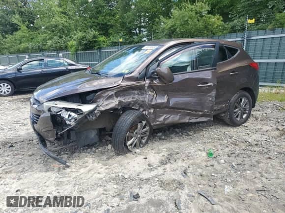 2014 Hyundai Tucson GLS z VIN KM8JTCAF5EU849469, wystawiony jako Copart lot #65286934 z przebiegiem Nie podano mil oraz Szkoda całkowita • Salvage title. Historia ofert i sprzedaży dostępna na DreamBid. Obrazek 1.