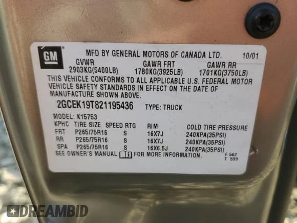 ✅ 2002 Chevrolet Silverado 1500 LT • VIN: 2GCEK19T821195436 • Лот: 77324344. Опубликован ранее на Copart с пробегом 117 903 миль. Бесплатный доступ к архиву аукционных продаж из США и подробный отчёт об истории автомобиля на DreamBid. Изображение 14.