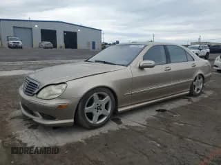 ✅ 2003 Mercedes-Benz S 500 • VIN: WDBNG75J33A319675 • Lot: 81896825. Listed on Copart with 150,751 mi. Free auction sales archive from the USA and detailed vehicle history report at DreamBid. Image 1.