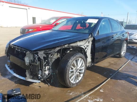 ✅ 2023 Infiniti Q50 Luxe • VIN: JN1EV7BR3PM542405 • Lot: 41737342. Listed on IAAI with 12,353 mi. Free auction sales archive from the USA and detailed vehicle history report at DreamBid. Image 19.