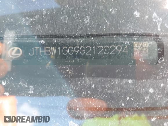 ✅ 2016 Lexus ES 300h • VIN: JTHBW1GG9G2120294 • Lot: 43527519. Listed on IAAI with 112,315 mi. Free auction sales archive from the USA and detailed vehicle history report at DreamBid. Image 9.