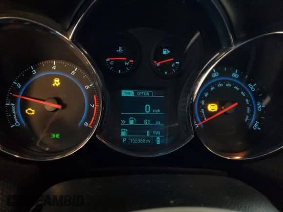 2014 Chevrolet Cruze 1LT z VIN 1G1PC5SB5E7330774, wystawiony jako Copart lot #82347395 z przebiegiem 158 368 mil mil oraz Szkoda całkowita • Salvage title. Historia ofert i sprzedaży dostępna na DreamBid. Obrazek 9.