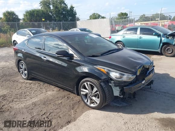 ✅ 2015 Hyundai Elantra SE • VIN: 5NPDH4AEXFH624301 • Lot: 43513453. Listed on IAAI with 93,632 mi. Free auction sales archive from the USA and detailed vehicle history report at DreamBid. Image 1.