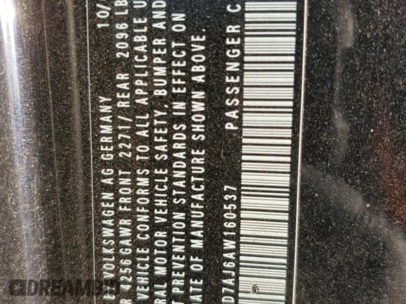 ✅ 2010 Volkswagen Golf GTI • VIN: WVWED7AJ6AW160537 • Lot: 88167435. Wystawiony na Copart z przebiegiem 81 160 mil. Bezpłatny archiwum sprzedaży aukcyjnych z USA i szczegółowy raport historii pojazdu na DreamBid. Zdjęcie 13.