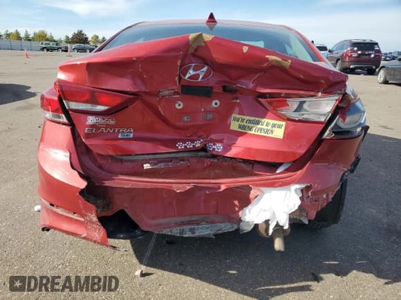 ✅ 2017 Hyundai Elantra SE • VIN: 5NPD74LFXHH101324 • Лот: 91118035. Опубликован ранее на Copart с пробегом 152 373 миль. Бесплатный доступ к архиву аукционных продаж из США и подробный отчёт об истории автомобиля на DreamBid. Изображение 6.