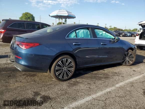 2023 Mercedes-Benz CLA 250 with VIN W1K5J4GB4PN407033, listed as a Copart auction lot 64863665 with 17,456 mi miles and Salvage title. Bid and sale history available at DreamBid. Image 3.