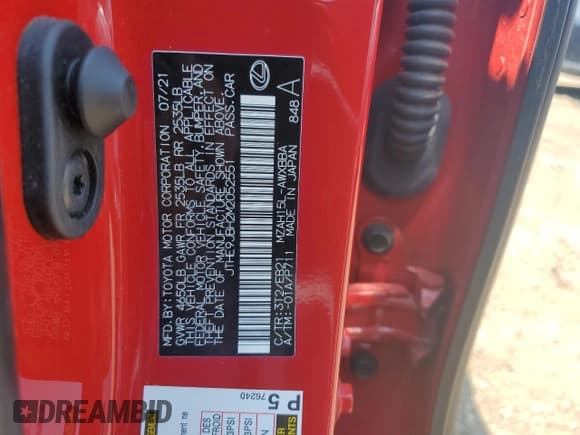 ✅ 2021 Lexus UX 250h F Sport • VIN: JTHE9JBH2M2052551 • Lot: 63764955. Wystawiony na Copart z przebiegiem 11 942 mil. Bezpłatny archiwum sprzedaży aukcyjnych z USA i szczegółowy raport historii pojazdu na DreamBid. Zdjęcie 12.