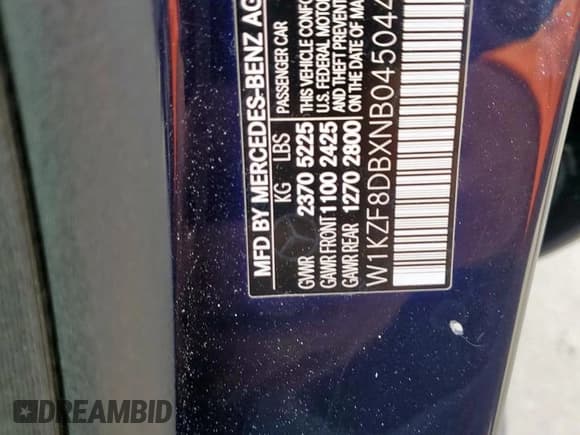 ✅ 2022 Mercedes-Benz E 350 • VIN: W1KZF8DBXNB045044 • Lot: 81934965. Wystawiony na Copart z przebiegiem 35 464 mil. Bezpłatny archiwum sprzedaży aukcyjnych z USA i szczegółowy raport historii pojazdu na DreamBid. Zdjęcie 12.