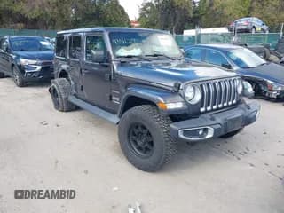 ✅ 2018 Jeep Wrangler Unlimited Sahara • VIN: 1C4HJXEN5JW221735 • Лот: 43516200. Опубликован ранее на IAAI с пробегом Не указан. Бесплатный доступ к архиву аукционных продаж из США и подробный отчёт об истории автомобиля на DreamBid. Изображение 1.