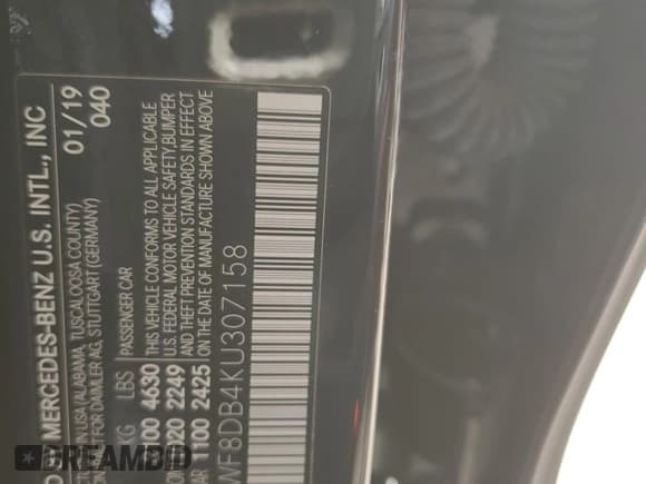 ✅ 2019 Mercedes-Benz C 300 • VIN: 55SWF8DB4KU307158 • Lot: 92496355. Listed on Copart with 56,351 mi. Free auction sales archive from the USA and detailed vehicle history report at DreamBid. Image 13.