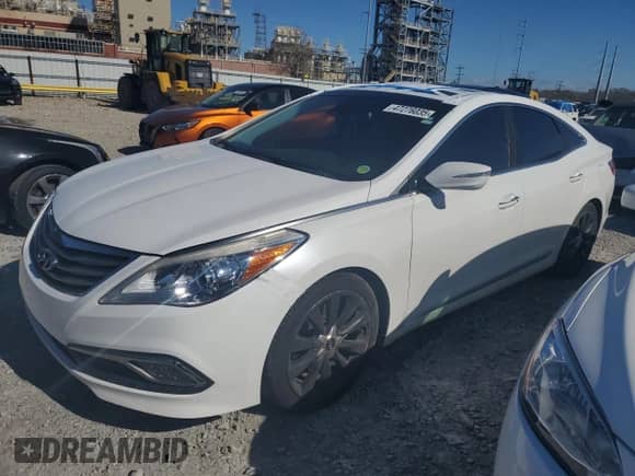 2017 Hyundai Azera Limited с VIN KMHFH4JG6HA590499, выставлен на аукционе Copart как лот 47276035 с пробегом 60 006 миль миль и Списание • Salvage title. История ставок и продаж доступна на DreamBid. Изображение 1.