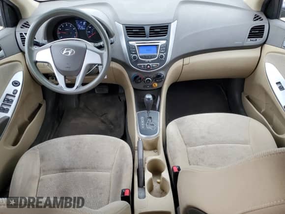 2012 Hyundai Accent GLS with VIN KMHCT4AE3CU253568, listed as a Copart auction lot 86075125 with 57,053 mi miles and Salvage title. Bid and sale history available at DreamBid. Image 8.