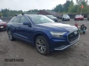 ✅ 2021 Audi Q8 Prestige • VIN: WA1FVAF18MD012116 • Lot: 42881983. Listed on IAAI with 28,855 mi. Free auction sales archive from the USA and detailed vehicle history report at DreamBid. Image 1.