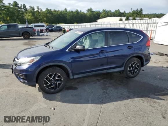 ✅ 2016 Honda CR-V SE • VIN: 2HKRM4H43GH667409 • Lot: 80555965. Listed on Copart with 108,975 mi. Free auction sales archive from the USA and detailed vehicle history report at DreamBid. Image 1.