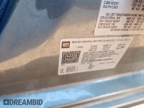 ✅ 2021 Chevrolet Silverado 1500 RST • VIN: 3GCPWDED9MG406991 • Lot: 83964705. Wystawiony na Copart z przebiegiem 104 702 mil. Bezpłatny archiwum sprzedaży aukcyjnych z USA i szczegółowy raport historii pojazdu na DreamBid. Zdjęcie 12.