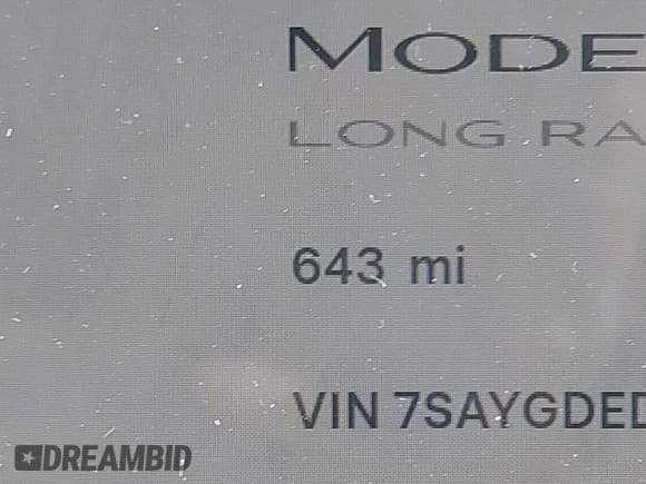 ✅ 2026 Tesla Model Y Long Range • VIN: 7SAYGDEDXTA471015 • Lot: 43515582. Listed on IAAI with 643 mi. Free auction sales archive from the USA and detailed vehicle history report at DreamBid. Image 16.