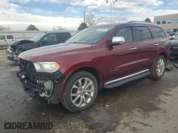 ✅ 2017 Dodge Durango Citadel • VIN: 1C4SDJET0HC799083 • Lot: 85513934. Listed on Copart with 94,585 mi. Free auction sales archive from the USA and detailed vehicle history report at DreamBid. Image 1.