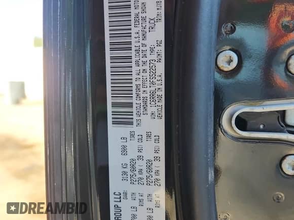 2015 Ram 1500 Outdoorsman с VIN 1C6RR6LT0FS522573, выставлен на аукционе Copart как лот 90810405 с пробегом 100 610 миль миль и Списание • Salvage title. История ставок и продаж доступна на DreamBid. Изображение 12.