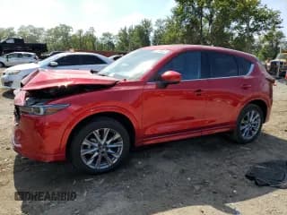 ✅ 2024 Mazda CX-5 S Premium • VIN: JM3KFBDLXR0433594 • Lot: 81254845. Listed on Copart with 7,681 mi. Free auction sales archive from the USA and detailed vehicle history report at DreamBid. Image 1.
