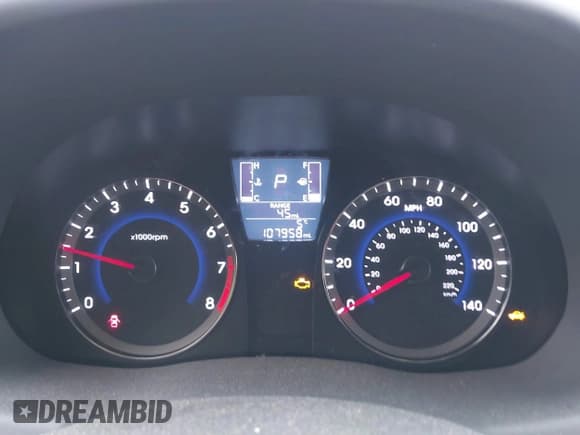 ✅ 2016 Hyundai Accent SE • VIN: KMHCT4AE8GU991114 • Lot: 43632725. Listed on IAAI with 107,958 mi. Free auction sales archive from the USA and detailed vehicle history report at DreamBid. Image 7.