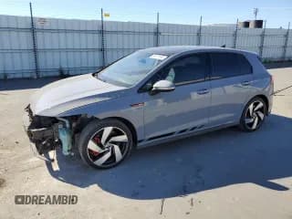 ✅ 2023 Volkswagen Golf GTI SE • VIN: WVWRA7CD4PW145979 • Лот: 84977595. Опубликован ранее на Copart с пробегом 32 041 миль. Бесплатный доступ к архиву аукционных продаж из США и подробный отчёт об истории автомобиля на DreamBid. Изображение 1.