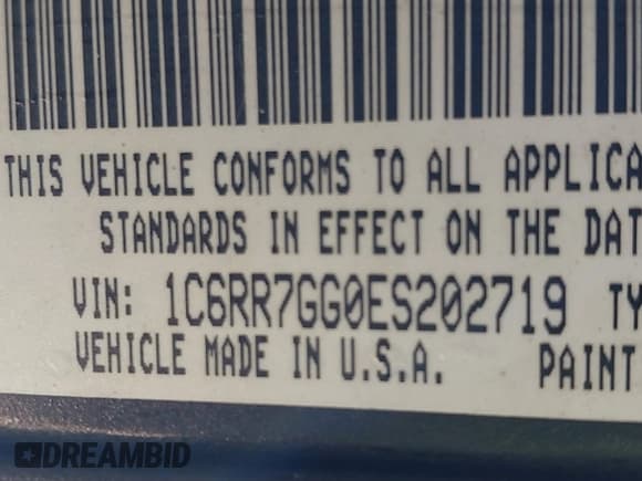 ✅ 2014 Ram 1500 SLT • VIN: 1C6RR7GG0ES202719 • Lot: 43076284. Wystawiony na IAAI z przebiegiem 134 733 mil. Bezpłatny archiwum sprzedaży aukcyjnych z USA i szczegółowy raport historii pojazdu na DreamBid. Zdjęcie 9.