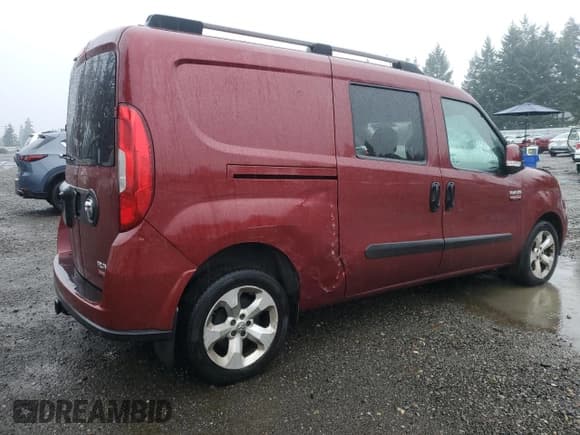 ✅ 2017 Ram ProMaster City Cargo Tradesman SLT • VIN: ZFBERFBBXH6G91470 • Lot: 92534855. Listed on Copart with 184,074 mi. Free auction sales archive from the USA and detailed vehicle history report at DreamBid. Image 3.