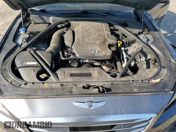 2015 Hyundai Genesis 3.8L with VIN KMHGN4JE6FU059603, listed as a Copart auction lot 76123384 with 112,279 mi miles and Salvage title. Bid and sale history available at DreamBid. Image 11.