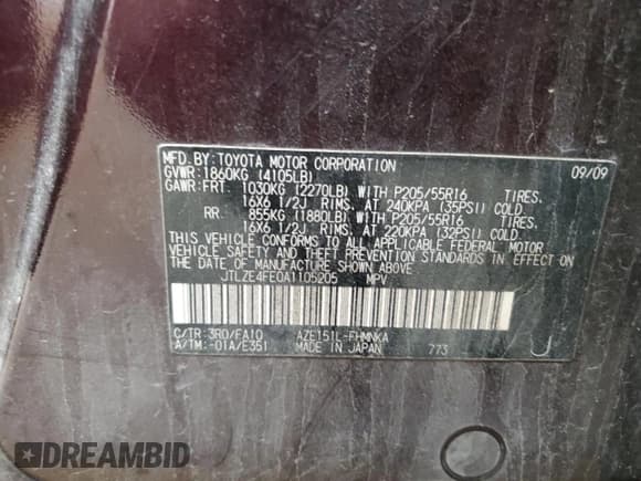 ✅ 2010 Scion xB • VIN: JTLZE4FE0A1105205 • Лот: 89672435. Опубликован ранее на Copart с пробегом 200 293 миль. Бесплатный доступ к архиву аукционных продаж из США и подробный отчёт об истории автомобиля на DreamBid. Изображение 12.