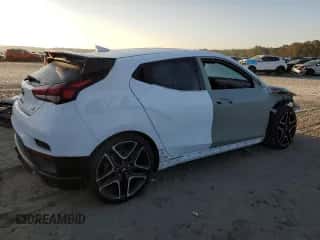 2021 Hyundai Veloster with VIN KMHT36AH0MU010680, listed as a Copart auction lot 73536384 with 22,012 mi miles and Salvage title. Bid and sale history available at DreamBid. Image 3.