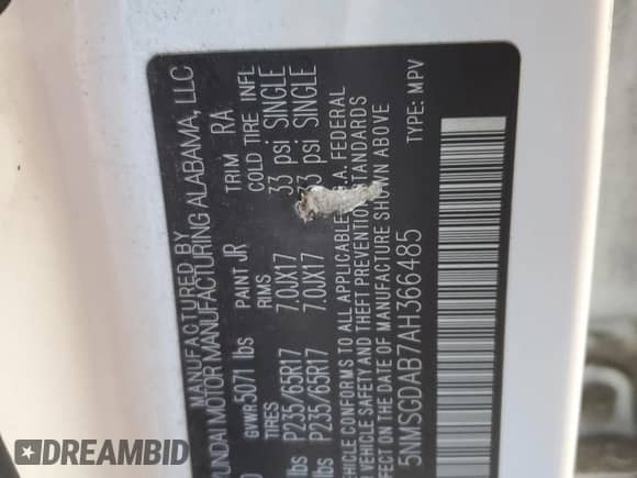 ✅ 2010 Hyundai Santa Fe GLS • VIN: 5NMSGDAB7AH366485 • Lot: 90644945. Wystawiony na Copart z przebiegiem 96 405 mil mil. Skorzystaj z bezpłatnego archiwum sprzedaży aukcyjnych z USA i zobacz szczegółowy raport historii pojazdu na DreamBid. Zdjęcie 12.