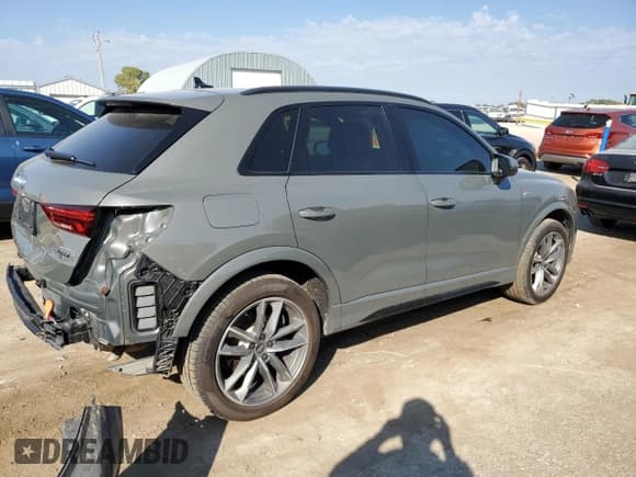 ✅ 2023 Audi Q3 S line Premium Plus • VIN: WA1EECF32P1078613 • Lot: 85548485. Listed on Copart with 36,312 mi. Free auction sales archive from the USA and detailed vehicle history report at DreamBid. Image 3.