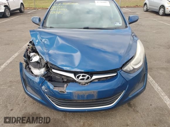 ✅ 2015 Hyundai Elantra SE • VIN: KMHDH4AE4FU389704 • Lot: 43702083. Listed on IAAI with 125,881 mi. Free auction sales archive from the USA and detailed vehicle history report at DreamBid. Image 6.