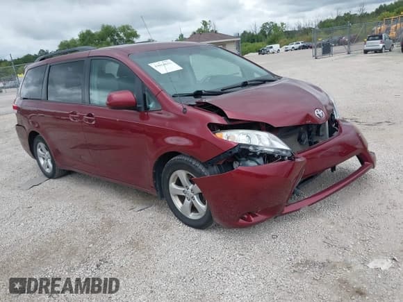 ✅ 2014 Toyota Sienna LE AAS • VIN: 5TDKK3DC7ES435563 • Lot: 43014633. Listed on IAAI with 201,161 mi. Free auction sales archive from the USA and detailed vehicle history report at DreamBid. Image 1.