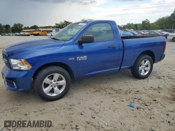 2016 Ram 1500 Express with VIN 3C6JR7AT7GG113730, listed as a Copart auction lot 71234145 with 45,902 mi miles and Salvage title. Bid and sale history available at DreamBid. Image 1.