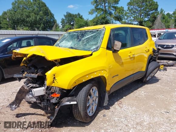 ✅ 2023 Jeep Renegade Latitude • VIN: ZACNJDB10PPP56686 • Lot: 42673554. Listed on IAAI with 18,621 mi. Free auction sales archive from the USA and detailed vehicle history report at DreamBid. Image 2.